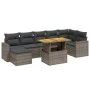 8-piece garden sofa set and gray synthetic rattan cushions by vidaXL, Garden sets - Ref: Foro24-3275601, Price: 509,68 €, Dis...