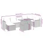 8-piece garden sofa set and gray synthetic rattan cushions by vidaXL, Garden sets - Ref: Foro24-3275601, Price: 509,68 €, Dis...