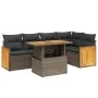 Garden sofa set with cushions 6 pieces beige synthetic rattan by vidaXL, Garden sets - Ref: Foro24-3273951, Price: 419,52 €, ...