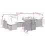 8-teiliges Gartensofa-Set und graue synthetische Rattankissen von vidaXL, Gartensets - Ref: Foro24-3271424, Preis: 504,73 €, ...