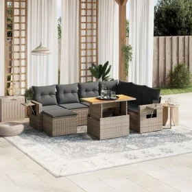 8-piece garden sofa set and gray synthetic rattan cushions by vidaXL, Garden sets - Ref: Foro24-3271872, Price: 509,23 €, Dis...