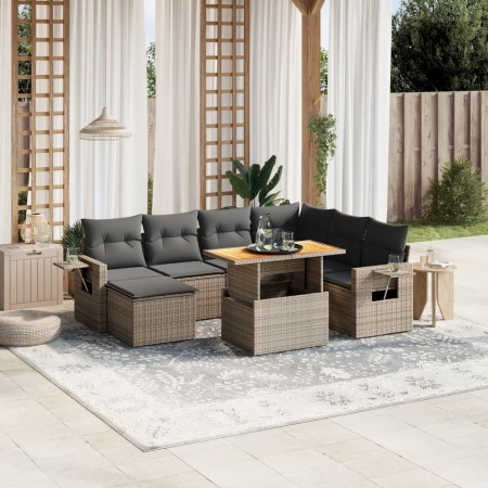 8-piece garden sofa set and gray synthetic rattan cushions by vidaXL, Garden sets - Ref: Foro24-3271872, Price: 507,89 €, Dis...