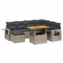 8-piece garden sofa set and gray synthetic rattan cushions by vidaXL, Garden sets - Ref: Foro24-3271872, Price: 507,89 €, Dis...
