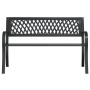 Black steel garden bench 120 cm by vidaXL, garden benches - Ref: Foro24-366541, Price: 123,59 €, Discount: %