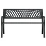 Gartenbank aus schwarzem Stahl, 120 cm von vidaXL, Gartenbänke - Ref: Foro24-366541, Preis: 111,74 €, Rabatt: %