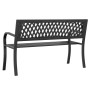 Black steel garden bench 120 cm by vidaXL, garden benches - Ref: Foro24-366541, Price: 123,59 €, Discount: %