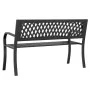 Gartenbank aus schwarzem Stahl, 120 cm von vidaXL, Gartenbänke - Ref: Foro24-366541, Preis: 111,74 €, Rabatt: %