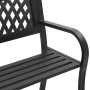 Black steel garden bench 120 cm by vidaXL, garden benches - Ref: Foro24-366541, Price: 123,59 €, Discount: %