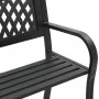 Gartenbank aus schwarzem Stahl, 120 cm von vidaXL, Gartenbänke - Ref: Foro24-366541, Preis: 111,74 €, Rabatt: %