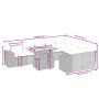 10-piece garden sofa set with gray synthetic rattan cushions by vidaXL, Garden sets - Ref: Foro24-3272796, Price: 638,64 €, D...