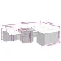 10-piece garden sofa set with gray synthetic rattan cushions by vidaXL, Garden sets - Ref: Foro24-3272796, Price: 656,53 €, D...