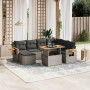 8-piece garden sofa set and gray synthetic rattan cushions by vidaXL, Garden sets - Ref: Foro24-3273636, Price: 508,22 €, Dis...