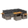 8-piece garden sofa set and gray synthetic rattan cushions by vidaXL, Garden sets - Ref: Foro24-3273636, Price: 508,22 €, Dis...
