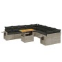 11-piece garden sofa set and gray synthetic rattan cushions by vidaXL, Garden sets - Ref: Foro24-3271949, Price: 683,89 €, Di...