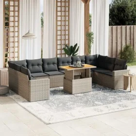 11-piece garden sofa set and gray synthetic rattan cushions by vidaXL, Garden sets - Ref: Foro24-3271487, Price: 681,06 €, Di...