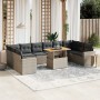 11-teilige Gartensofagarnitur und graue synthetische Rattankissen von vidaXL, Gartensets - Ref: Foro24-3271487, Preis: 679,87...