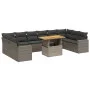 11-piece garden sofa set and gray synthetic rattan cushions by vidaXL, Garden sets - Ref: Foro24-3271487, Price: 681,06 €, Di...