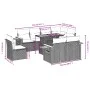 9-piece garden furniture set and gray synthetic rattan cushions by vidaXL, Garden sets - Ref: Foro24-3273615, Price: 634,12 €...