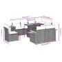 9-teiliges Gartenmöbel-Set und graue synthetische Rattankissen von vidaXL, Gartensets - Ref: Foro24-3273615, Preis: 621,14 €,...