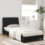 Cama con colchón terciopelo negro 80x200 cm de vidaXL, Camas y somieres - Ref: Foro24-3208624, Precio: 245,29 €, Descuento: %