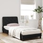Cama con colchón terciopelo negro 80x200 cm de vidaXL, Camas y somieres - Ref: Foro24-3208624, Precio: 287,64 €, Descuento: %