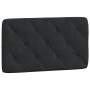 Cama con colchón terciopelo negro 80x200 cm