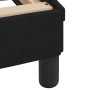 Cama con colchón terciopelo negro 80x200 cm