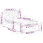 Cama con colchón terciopelo negro 80x200 cm de vidaXL, Camas y somieres - Ref: Foro24-3208624, Precio: 245,29 €, Descuento: %