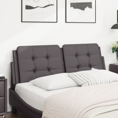 Gepolstertes Bettkopfteil aus grauem Kunstleder, 140 cm von vidaXL, Kopf- und Fußteile - Ref: Foro24-374862, Preis: 45,54 €, ...