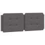 Gray synthetic leather padded bed headboard 140 cm by vidaXL, Headboards and footboards - Ref: Foro24-374862, Price: 44,38 €,...