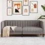 Sofá de 2 plazas tela gris taupe de vidaXL, Sofás - Ref: Foro24-372609, Precio: 222,26 €, Descuento: %