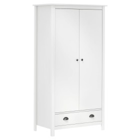 Armario de 2 puertas Hill madera maciza pino blanco 89x50x170cm