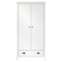 Armario de 2 puertas Hill madera maciza pino blanco 89x50x170cm de vidaXL, Armarios roperos - Ref: Foro24-288948, Precio: 234...