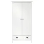 Hill 2-türiger Kleiderschrank aus massivem weißem Kiefernholz 89x50x170cm von vidaXL, Kleiderschränke - Ref: Foro24-288948, P...
