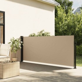 Toldo lateral retráctil beige 100x500 cm