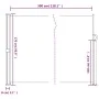 White retractable side awning 170x300 cm by vidaXL, Umbrellas - Ref: Foro24-4004331, Price: 103,38 €, Discount: %