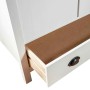 Armario de 2 puertas Hill madera maciza pino blanco 89x50x170cm de vidaXL, Armarios roperos - Ref: Foro24-288948, Precio: 234...