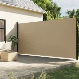 Beige retractable side awning 220x500 cm by vidaXL, Umbrellas - Ref: Foro24-4004480, Price: 146,64 €, Discount: %