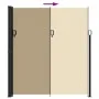 Toldo lateral retráctil beige 220x500 cm de vidaXL, Sombrillas - Ref: Foro24-4004480, Precio: 147,54 €, Descuento: %
