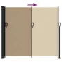 Taupe gray retractable side awning 180x500 cm by vidaXL, Umbrellas - Ref: Foro24-4004454, Price: 123,94 €, Discount: %