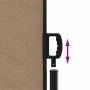 Taupe gray retractable side awning 180x500 cm by vidaXL, Umbrellas - Ref: Foro24-4004454, Price: 123,94 €, Discount: %