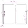Taupe gray retractable side awning 180x500 cm by vidaXL, Umbrellas - Ref: Foro24-4004454, Price: 123,94 €, Discount: %