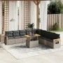11-piece garden sofa set and gray synthetic rattan cushions by vidaXL, Garden sets - Ref: Foro24-3273706, Price: 698,04 €, Di...