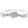 11-piece garden sofa set and gray synthetic rattan cushions by vidaXL, Garden sets - Ref: Foro24-3273706, Price: 696,14 €, Di...