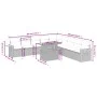 11-teilige Gartensofagarnitur und graue synthetische Rattankissen von vidaXL, Gartensets - Ref: Foro24-3273706, Preis: 697,58...