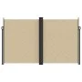 Beige retractable side awning 200x600 cm by vidaXL, Umbrellas - Ref: Foro24-4004660, Price: 157,18 €, Discount: %