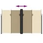 Beige retractable side awning 200x600 cm by vidaXL, Umbrellas - Ref: Foro24-4004660, Price: 157,18 €, Discount: %