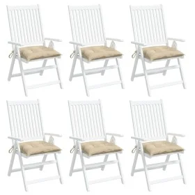 Kissen für Paletten, 6 Stück, beiges Oxford-Gewebe, 50 x 50 x 7 cm von vidaXL, Kissen für Stühle und Sofas - Ref: Foro24-3615...