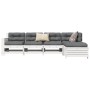 Gartensofa-Set 5-teilig aus massivem weißem Kiefernholz von vidaXL, Gartensets - Ref: Foro24-3250829, Preis: 370,91 €, Rabatt: %