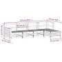 Gartensofa-Set 5-teilig aus massivem weißem Kiefernholz von vidaXL, Gartensets - Ref: Foro24-3250829, Preis: 365,67 €, Rabatt: %